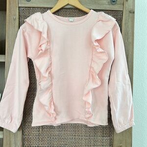 Crewcuts Pink Ruffle Sweatshirt for Kids